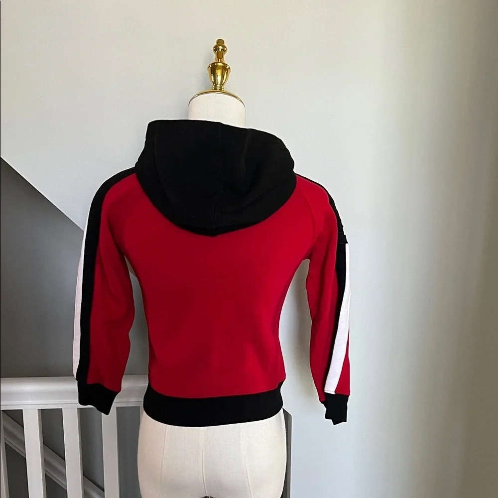 Ralph Lauren Red and Black Polo Zip Hoodie
